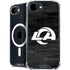 NFL Los Angeles Rams Black & White iPhone 16e MagSafe Case