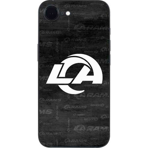 NFL Los Angeles Rams Black & White iPhone 16e Skin