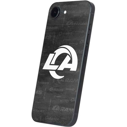 NFL Los Angeles Rams Black & White iPhone 16e Skin