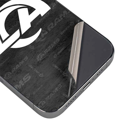 NFL Los Angeles Rams Black & White iPhone 16e Skin
