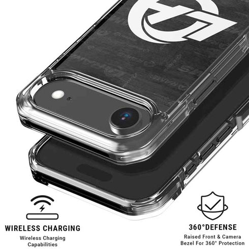 NFL Los Angeles Rams Black & White iPhone 17 Air Clear Case