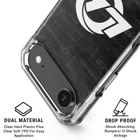 NFL Los Angeles Rams Black & White iPhone 17 Air Clear Case