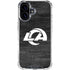 NFL Los Angeles Rams Black & White iPhone 17 Clear Case