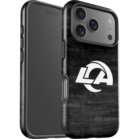 NFL Los Angeles Rams Black & White iPhone 17 Pro Impact Case