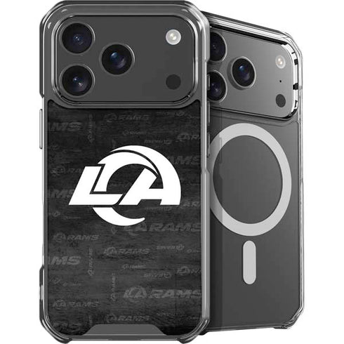 NFL Los Angeles Rams Black & White iPhone 17 Pro Max MagSafe Case