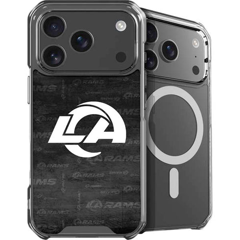 NFL Los Angeles Rams Black & White iPhone 18 Pro Max MagSafe Case