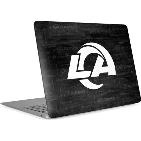 NFL Los Angeles Rams Black & White Apple MacBook Air Skin