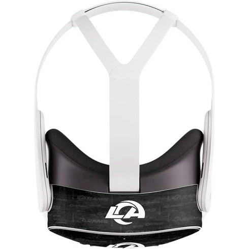 NFL Los Angeles Rams Black & White Meta Quest 3S Skin
