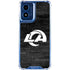 NFL Los Angeles Rams Black & White Moto G 5G (2024) Clear Case