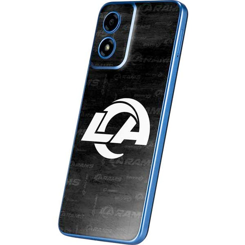 NFL Los Angeles Rams Black & White Moto G Play 4G (2024) Skin