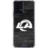 NFL Los Angeles Rams Black & White Moto G Power 5G (2024) Clear Case