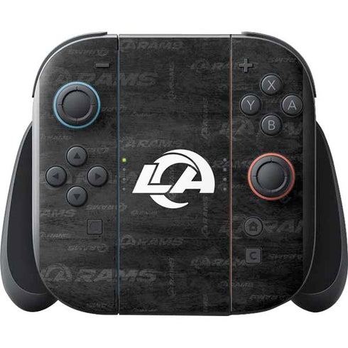 NFL Los Angeles Rams Black & White Nintendo Switch 2 (2025) with Joy-Con Skin
