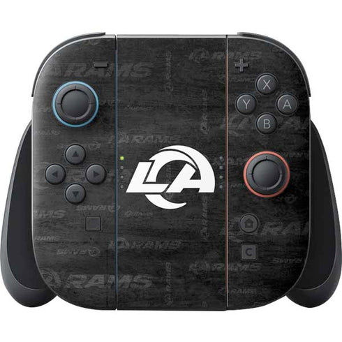 NFL Los Angeles Rams Black & White Nintendo Skins