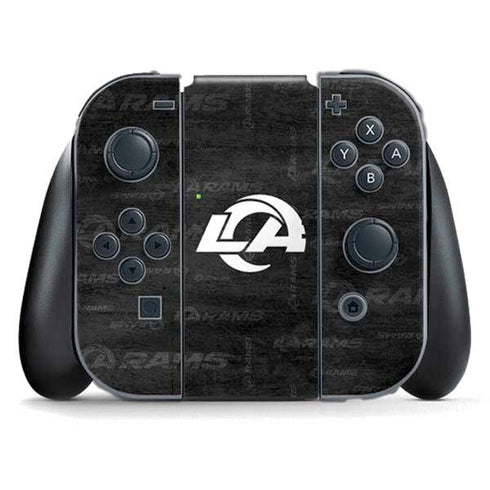 NFL Los Angeles Rams Black & White Nintendo Skins