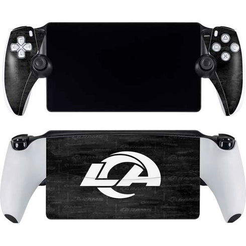 NFL Los Angeles Rams Black & White PlayStation Portal Remote Player Skin