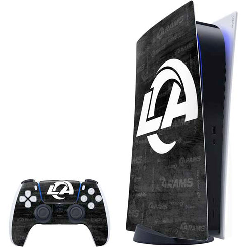 NFL Los Angeles Rams Black & White PlayStation PS5 Skins