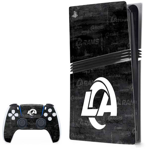 NFL Los Angeles Rams Black & White PlayStation PS5 Skins