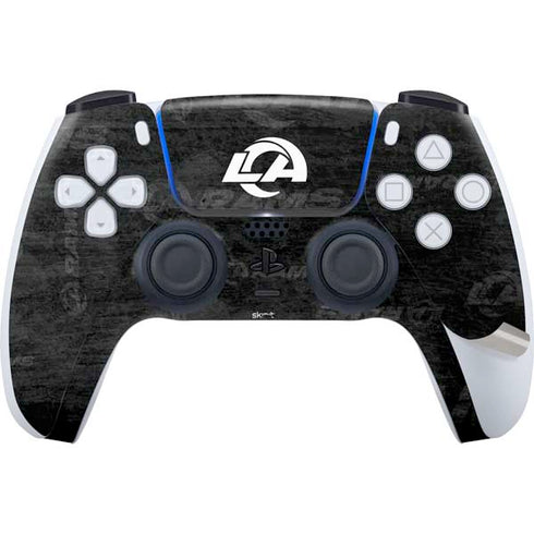 NFL Los Angeles Rams Black & White PS5 Pro Bundle Skin