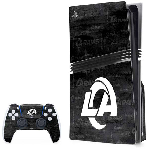 NFL Los Angeles Rams Black & White PlayStation PS5 Skins