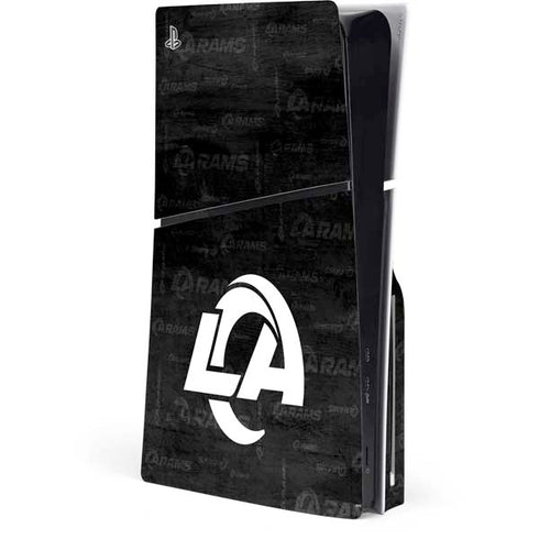 NFL Los Angeles Rams Black & White PlayStation PS5 Skins