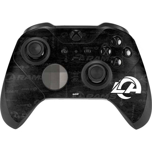 NFL Los Angeles Rams Black & White Xbox Elite Wireless Controller Series 2 Skin