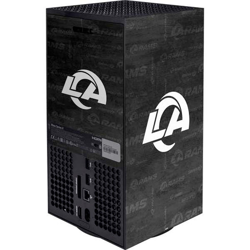 NFL Los Angeles Rams Black & White XBox Series X Digital Edition Bundle Skin