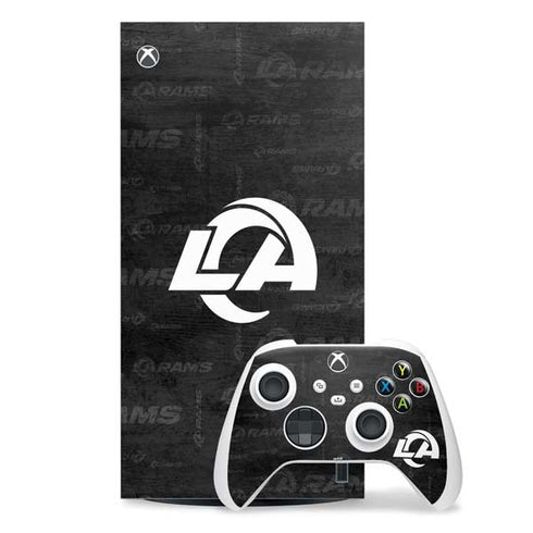 NFL Los Angeles Rams Black & White Xbox Series X Skins
