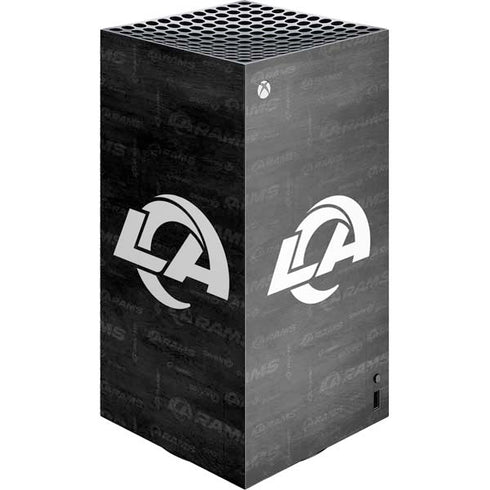 NFL Los Angeles Rams Black & White XBox Series X Digital Edition Console Skin