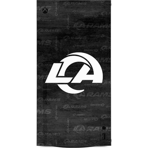 NFL Los Angeles Rams Black & White XBox Series X Digital Edition Console Skin