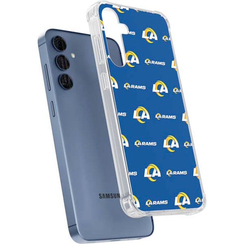 NFL Los Angeles Rams Blitz Series Galaxy A35 5G Clear Case