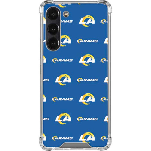 NFL Los Angeles Rams Blitz Series Galaxy S24 FE Clear Case