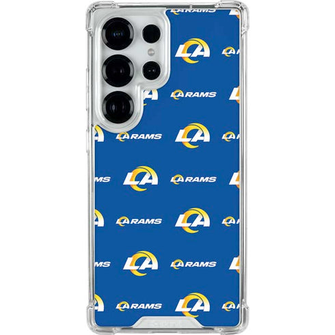 NFL Los Angeles Rams Blitz Series Galaxy S25 Ultra Clear Case
