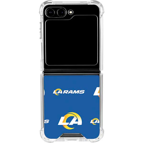 NFL Los Angeles Rams Blitz Series Galaxy Z Flip6 Clear Case