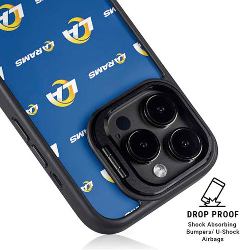 NFL Los Angeles Rams Blitz Series iPhone 13 Pro Max Kickstand Case