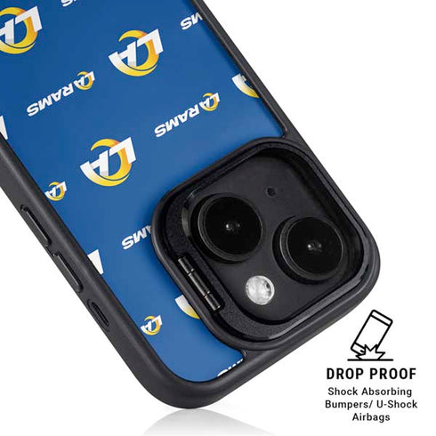 NFL Los Angeles Rams Blitz Series iPhone 14 Plus Kickstand Case