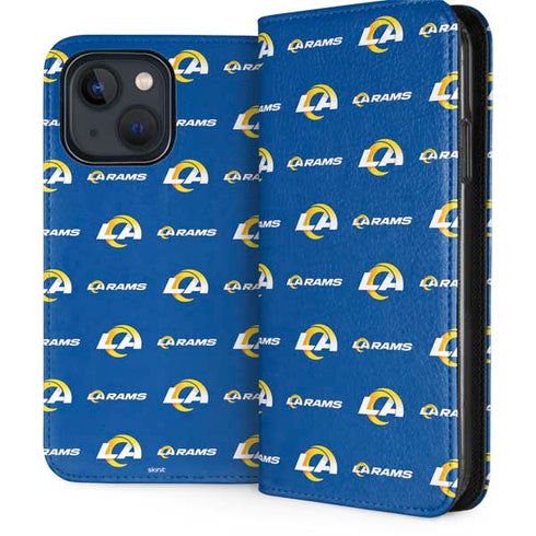 NFL Los Angeles Rams Blitz Series iPhone 15 Folio Case