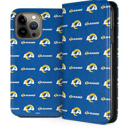 NFL Los Angeles Rams Blitz Series iPhone 15 Pro Max Folio Case
