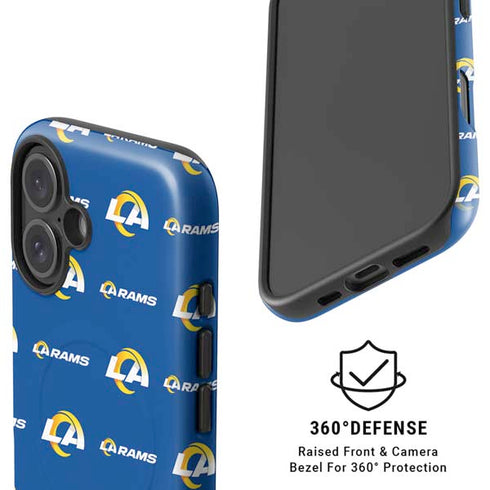 NFL Los Angeles Rams Blitz Series iPhone 16 Magsafe Impact Case