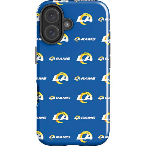 NFL Los Angeles Rams Blitz Series iPhone 16 Plus Impact Case