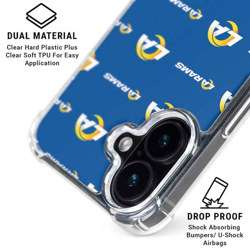 NFL Los Angeles Rams Blitz Series iPhone 16 Plus MagSafe Case
