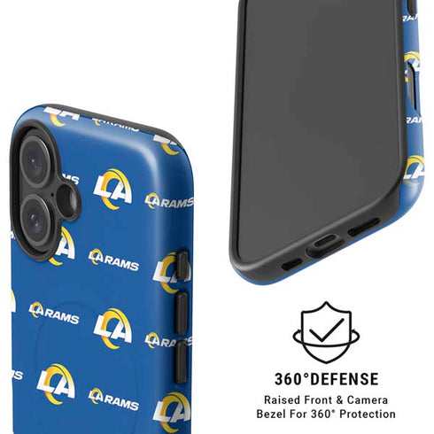 NFL Los Angeles Rams Blitz Series iPhone 16 Plus Magsafe Impact Case