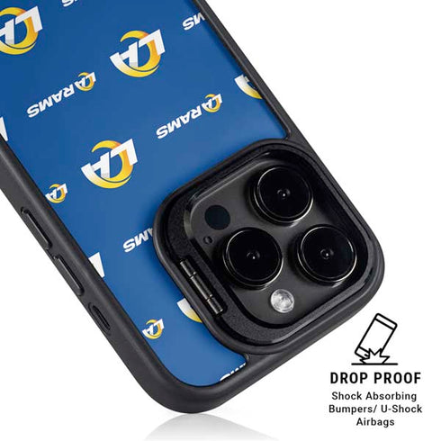 NFL Los Angeles Rams Blitz Series iPhone 16 Pro Max Kickstand Case