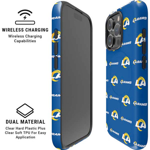 NFL Los Angeles Rams Blitz Series iPhone 16 Pro Max Magsafe Impact Case