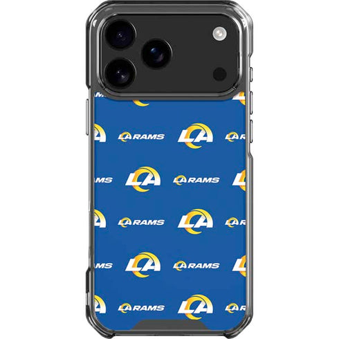 NFL Los Angeles Rams Blitz Series iPhone 18 Pro Max Clear Case