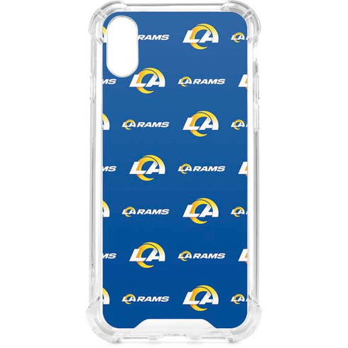 NFL Los Angeles Rams Blitz Series iPhone XS Clear Case