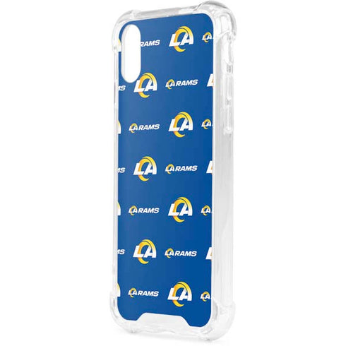 NFL Los Angeles Rams Blitz Series iPhone XS Clear Case