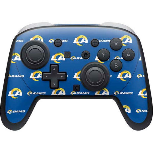 NFL Los Angeles Rams Blitz Series Nintendo Switch 2 (2025) Pro Controller Skin