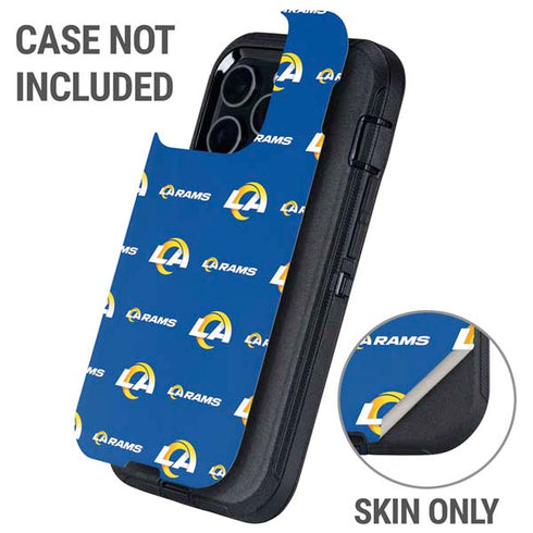 NFL Los Angeles Rams Blitz Series Otterbox Defender iPhone Skin