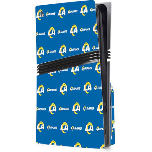 NFL Los Angeles Rams Blitz Series PS5 Pro Disk Console Skin