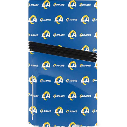 NFL Los Angeles Rams Blitz Series PS5 Pro Disk Console Skin